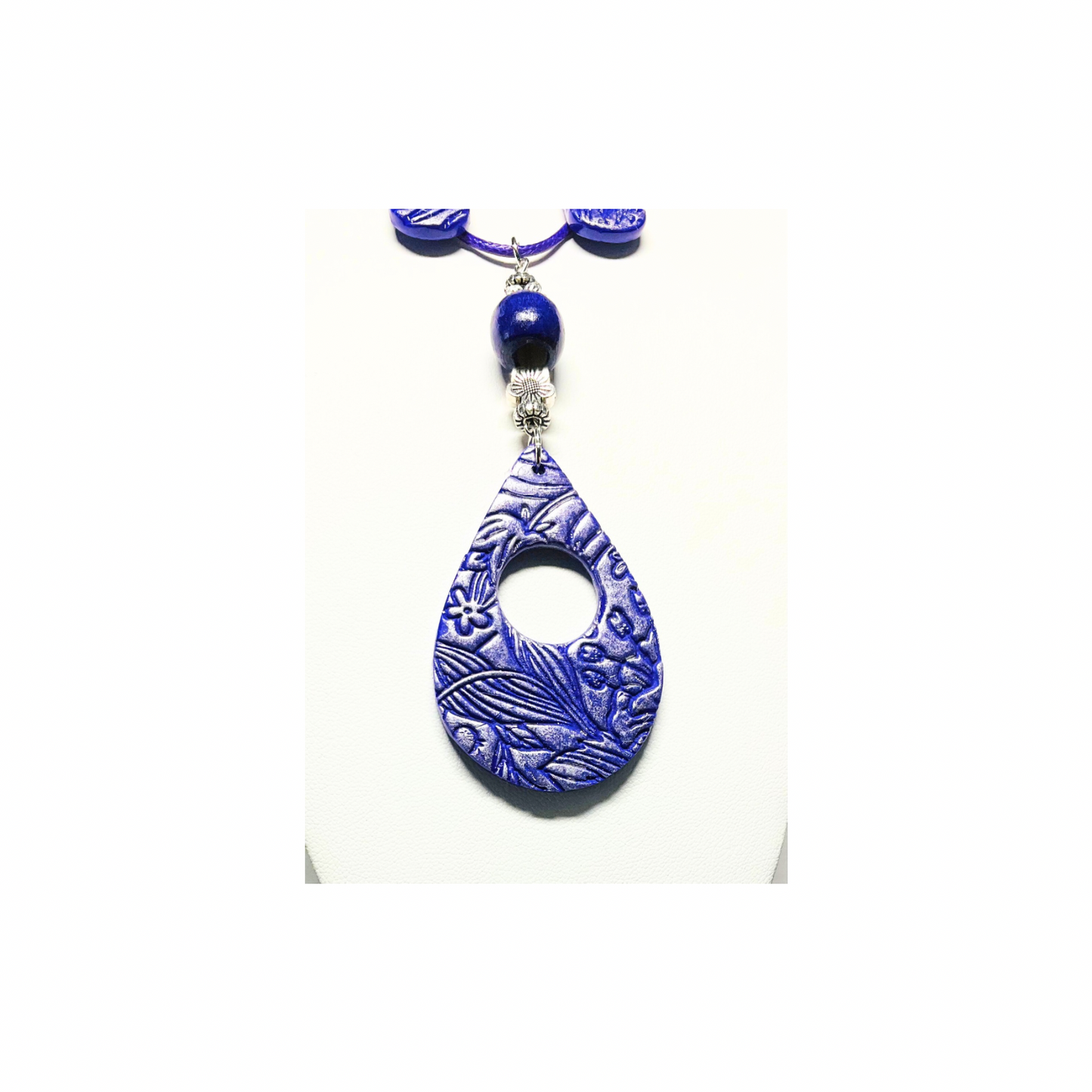 Deep Purple and Silver Pendant and Stud Dangle Earring Set - Elegant Dangle Style with Versatile Options for Any Occasion