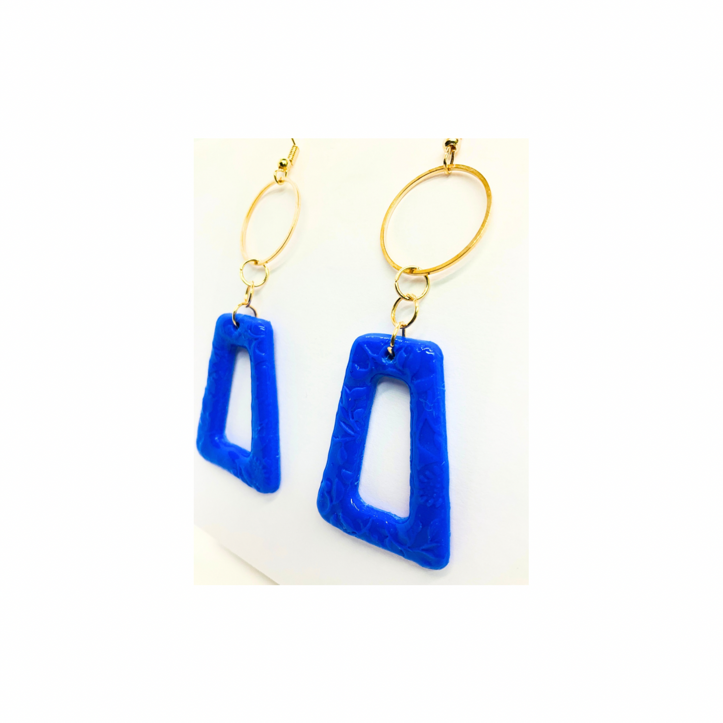 Royal Blue Dangle with Gold Accents