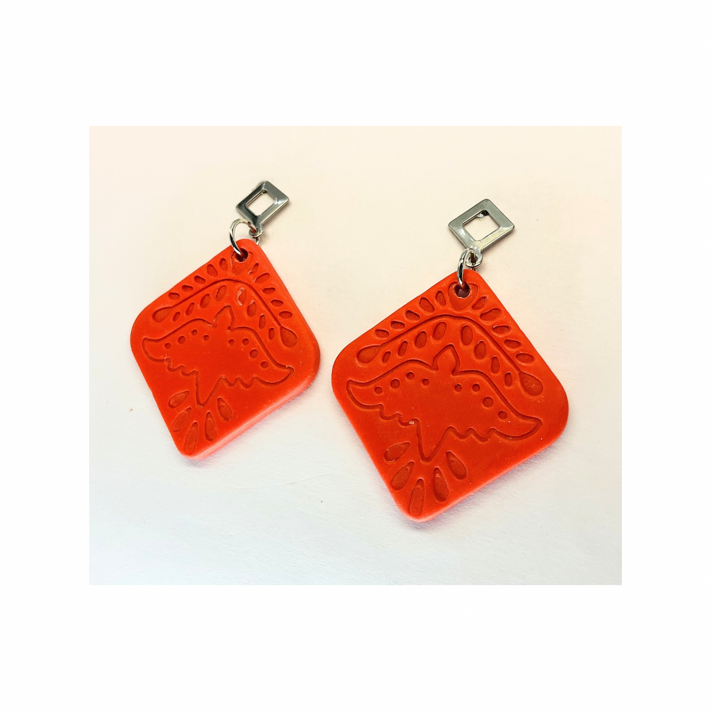 Southwest Aztec Bird Dangle with Silver Stud Earrings-Crafting By BB