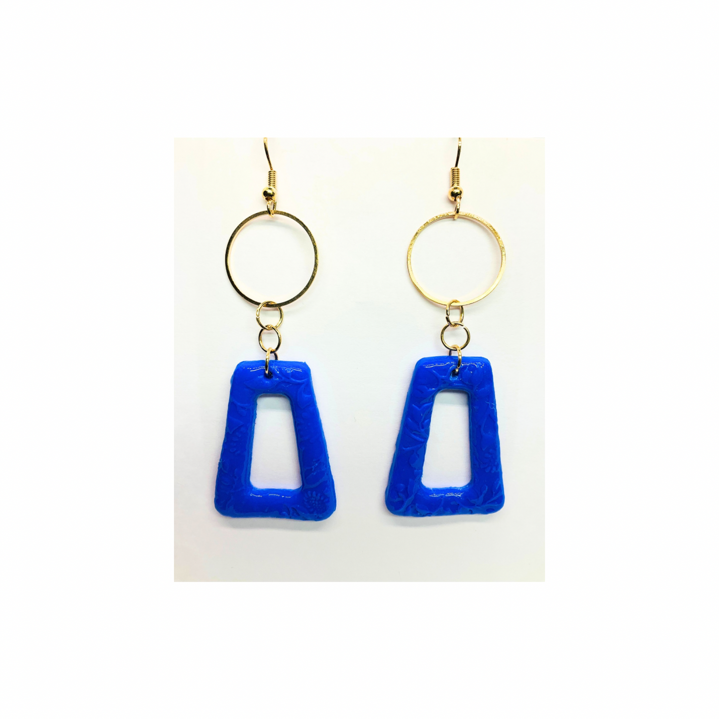 Royal Blue Dangle with Gold Accents