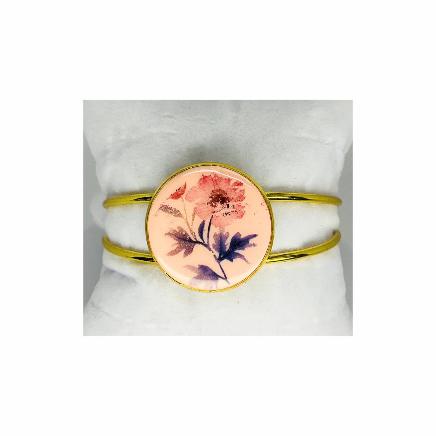 Gold Bezel Cuff Open-Back Bracelet-Crafting By BB
