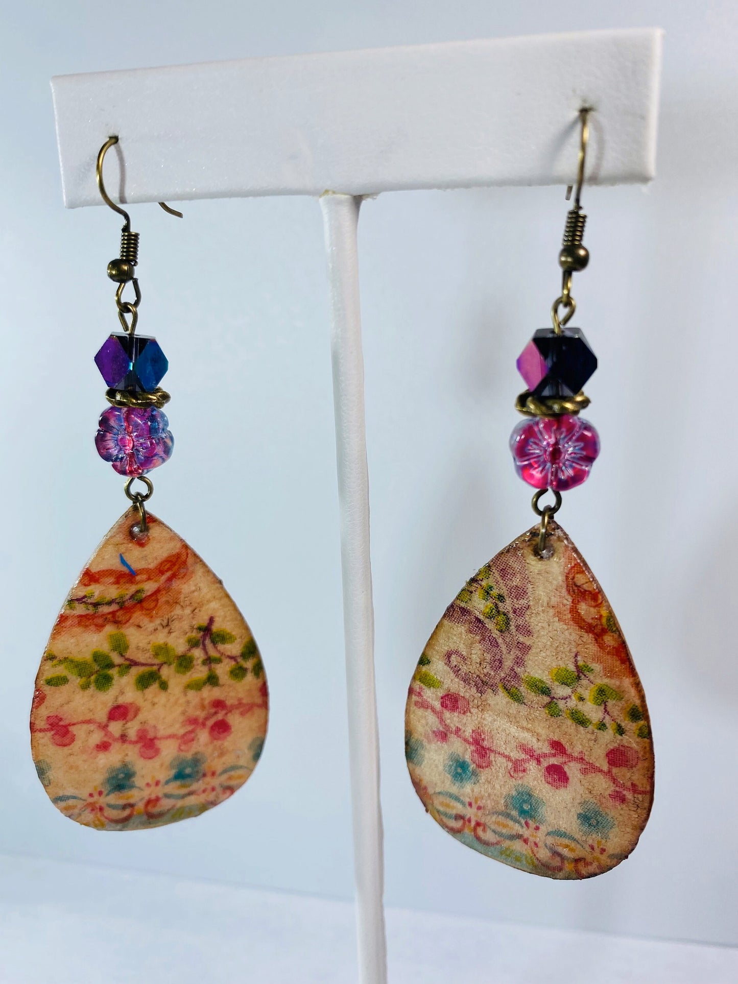 Bohemian Style Wood Dangle Earring